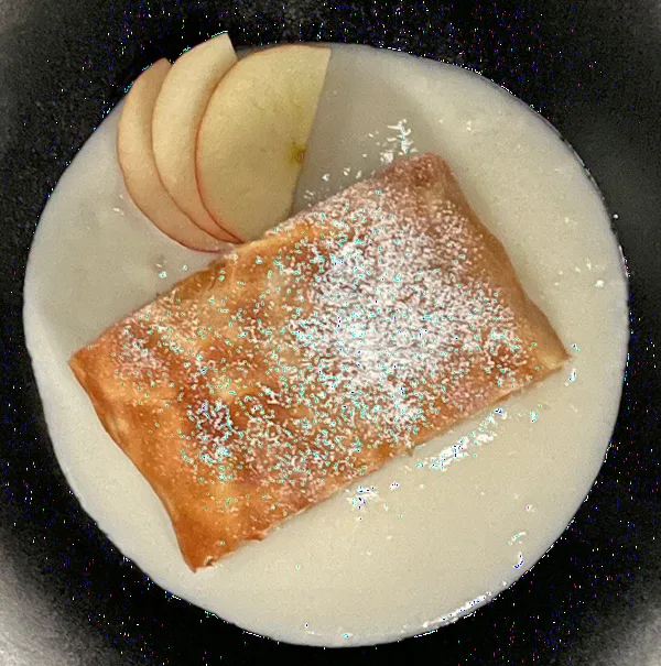 Apfelstrudel mit Vanillesoße
